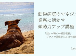 動物病院スタッフマネジメントに傾聴力を生かしていく